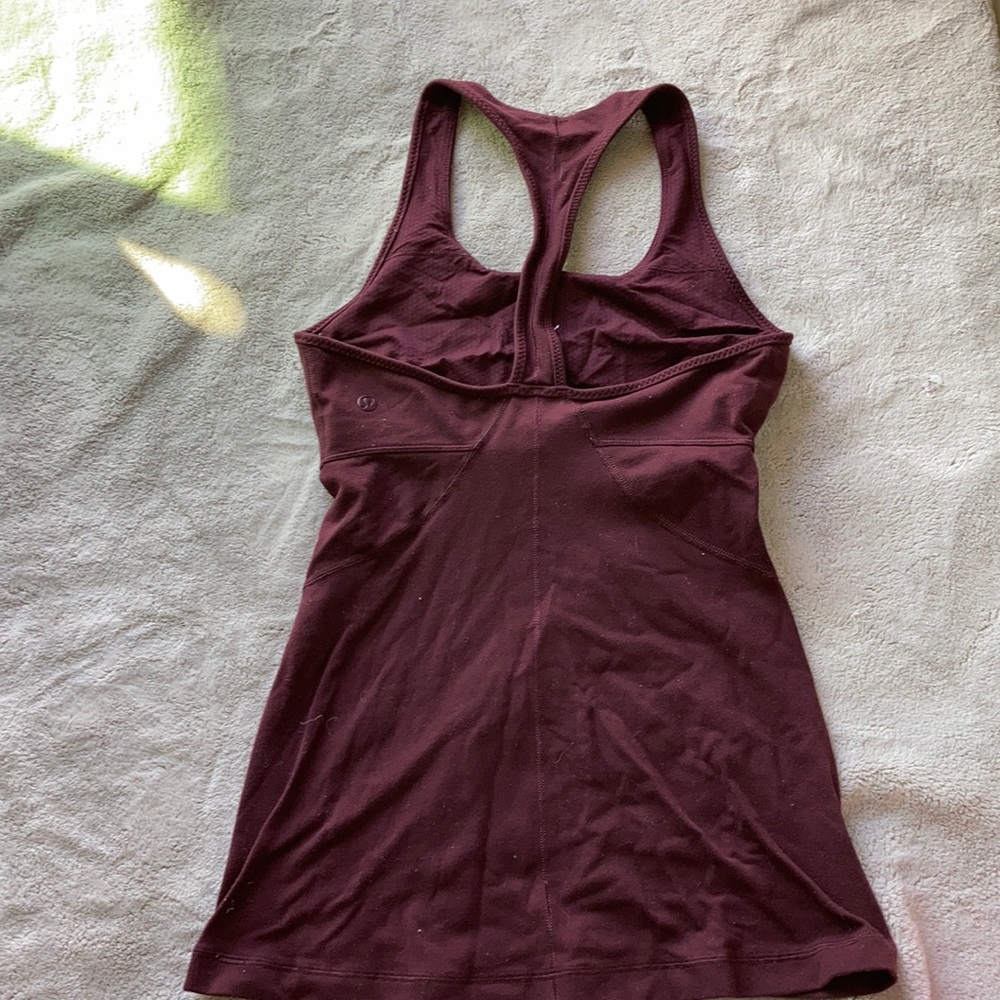 Maroon Workout Top - Picture 2 of 3